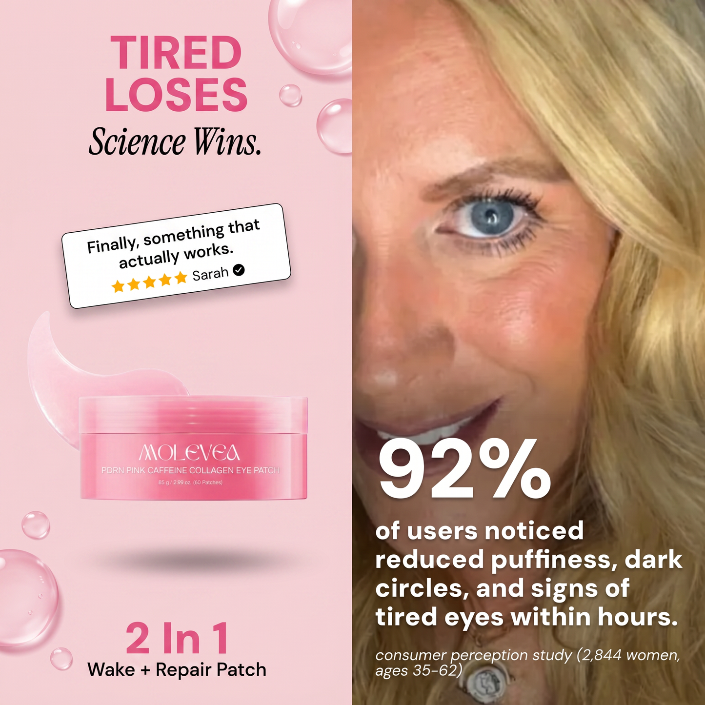 PDRN Pink Caffeine Collagen Eye Patches