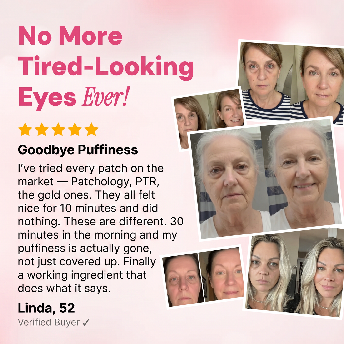 PDRN Pink Caffeine Collagen Eye Patches